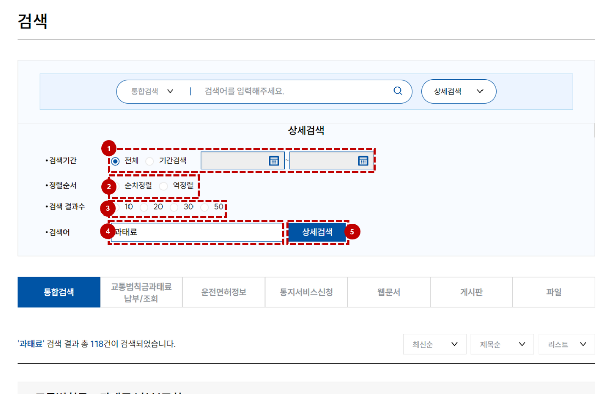 무인단속카메라 조회 방법
