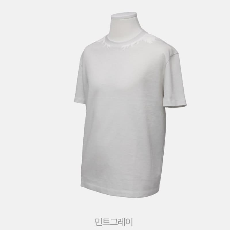 김어준의 더 파워풀 굿즈 불사조 로고 한정판 반팔 민트그레이