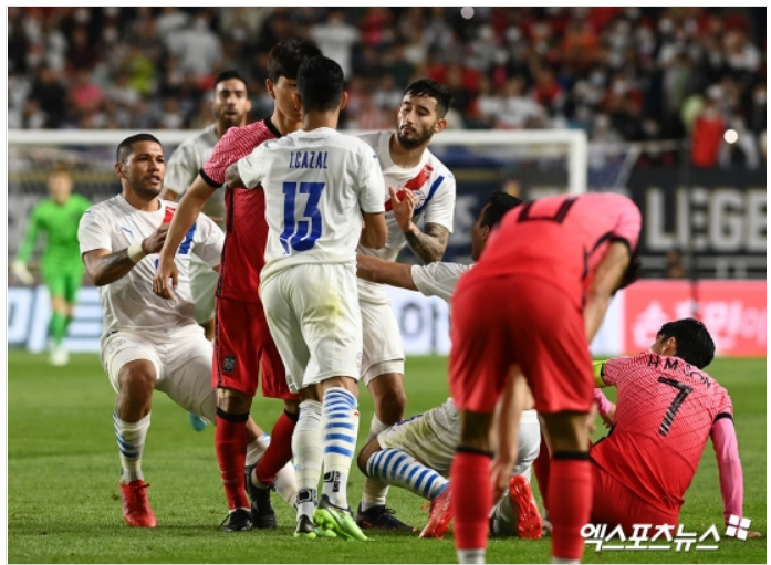 국가대표 평가전 대한민국vs파라과이, 대응하는 황인범