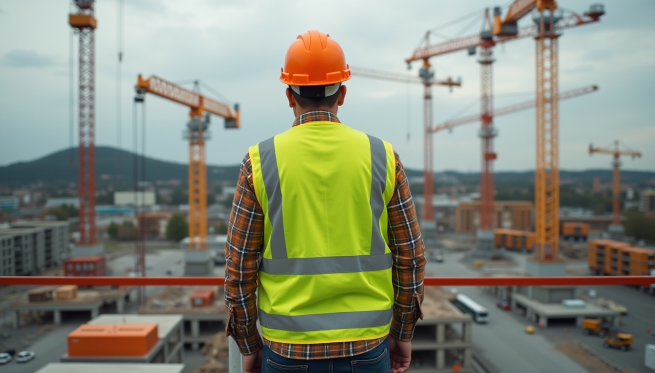 건설 노동자 안전 및 복지에 대한 이미지입니다.