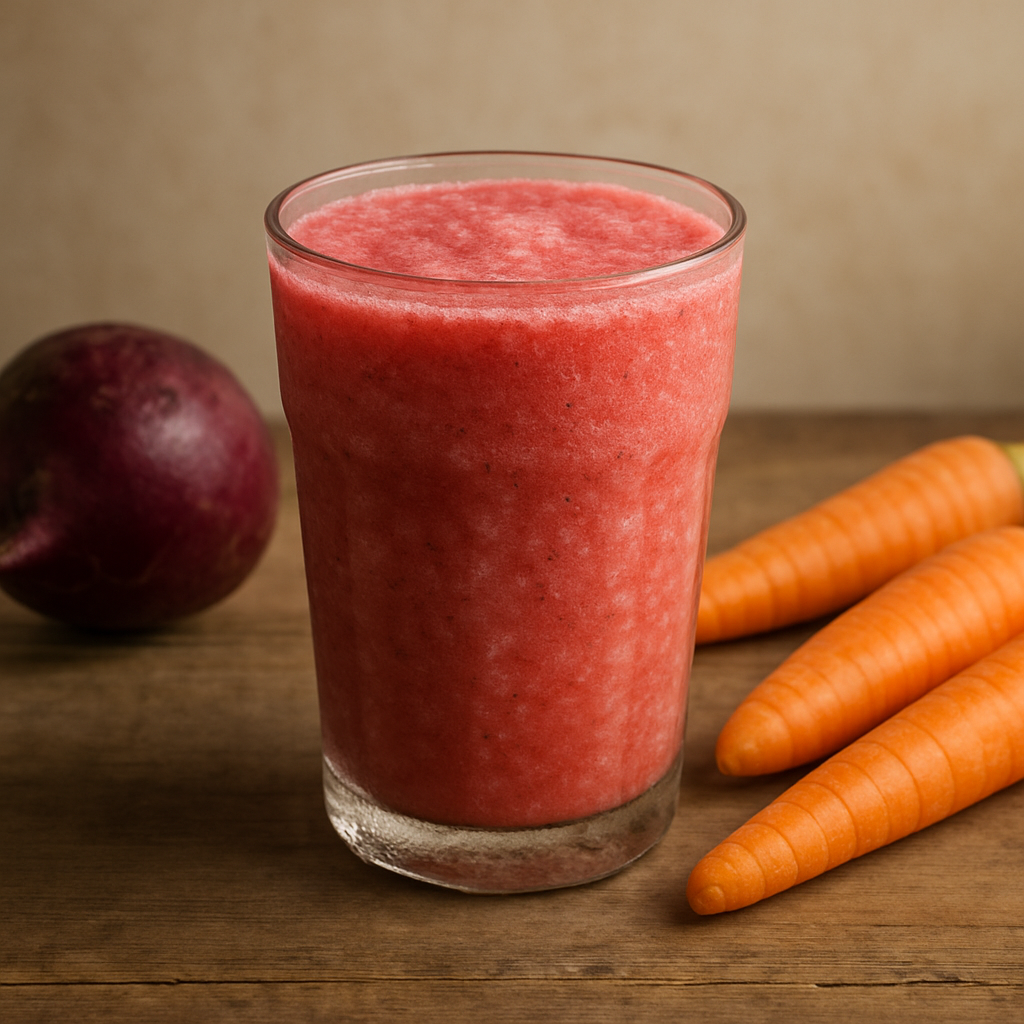 비트와 당근이 들어간 해독 스무디