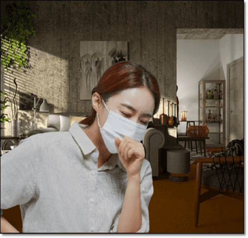 허리가 아픈 중년 여성