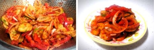 파프리카-오이무침-만들기-만드는법-양념장-버무리기-완성하기