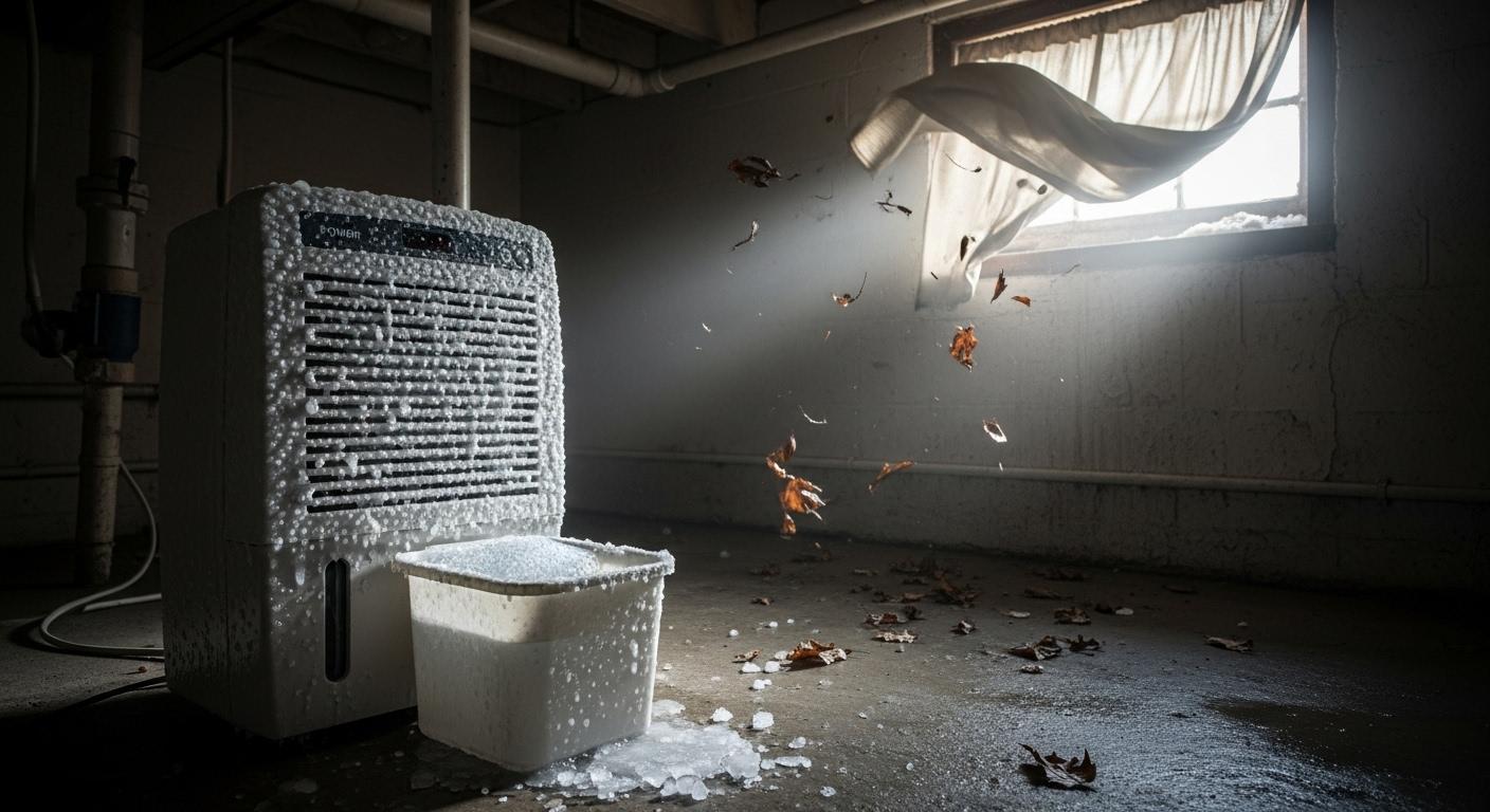 제습기 고장 찬바람