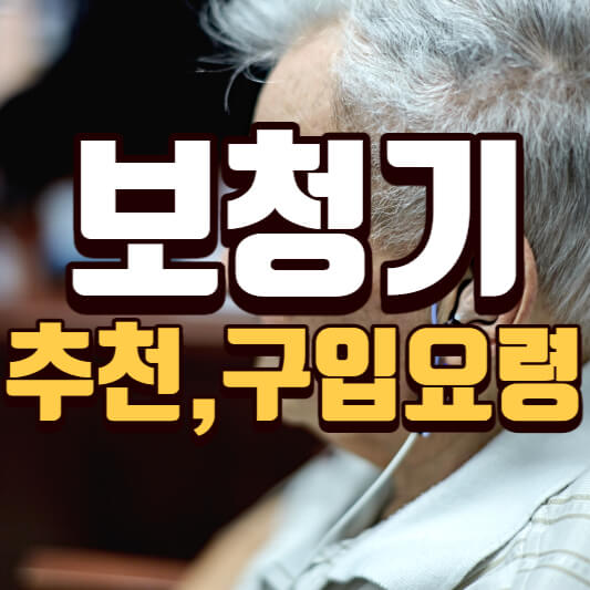 보청기추천브랜드-성공적인구입요령