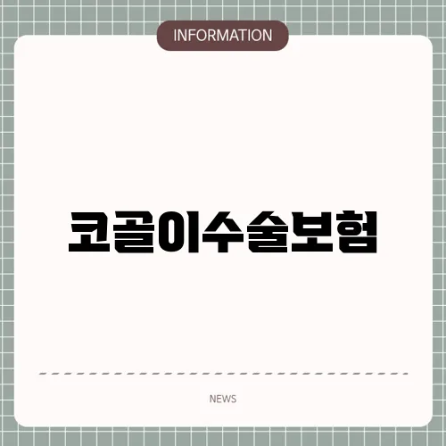 코골이수술보험