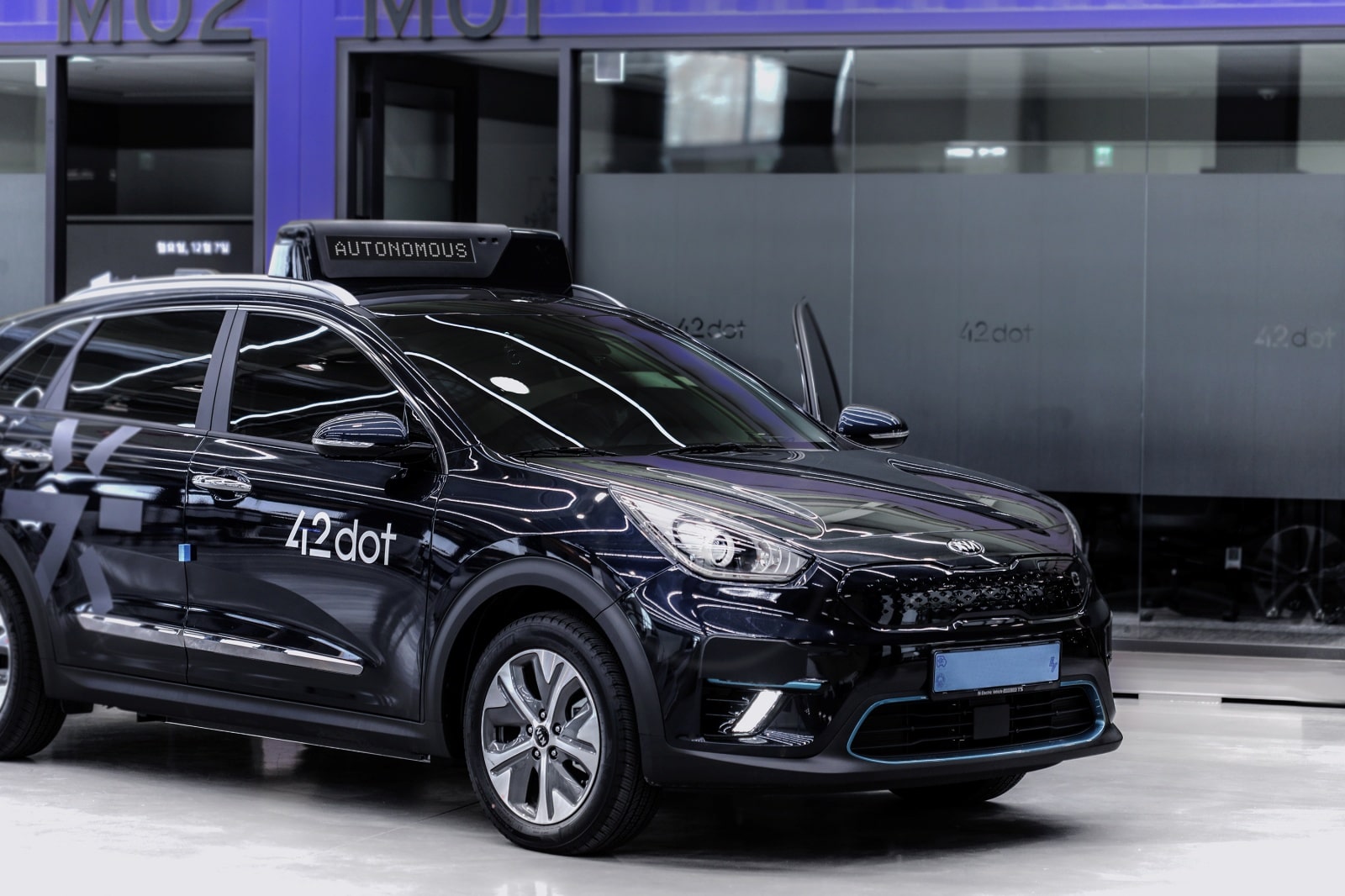 서울 상암에서 돌아다닐 포티투닷의 자율주행차입니다.