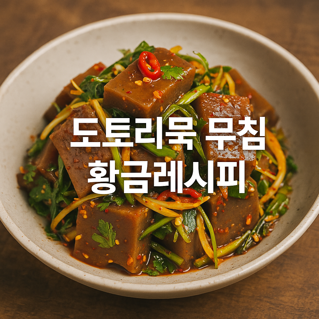 도토리묵 무침 황금레시피
