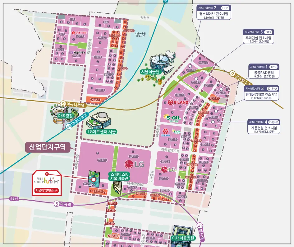 마곡산업단지지도