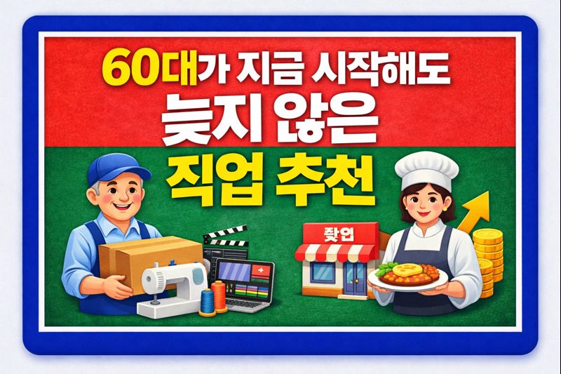 60대 직업 추천