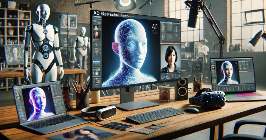 AI 기반 3D 아바타 제작 과정과 관련된 스튜디오 환경