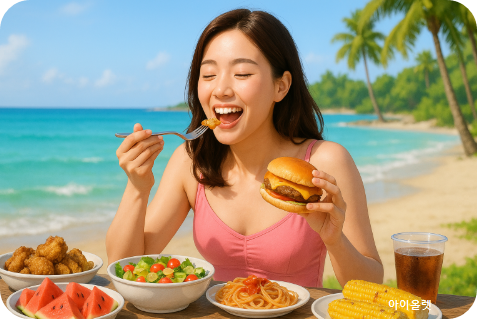 여름철 뱃살 폭탄 경보