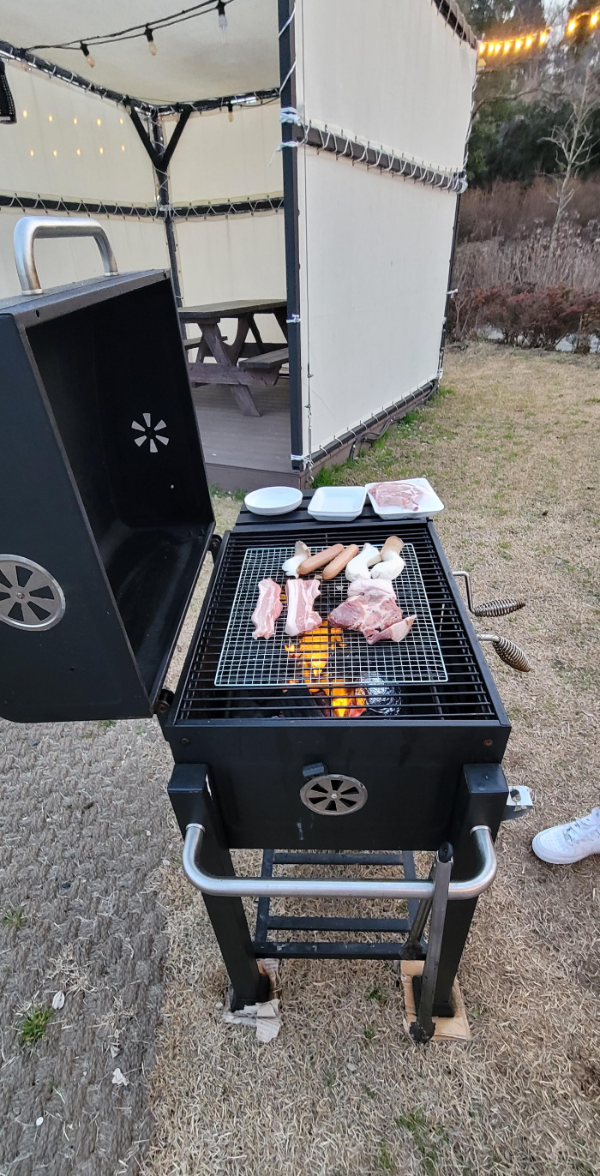 제주 난타호텔 바베큐장 고기