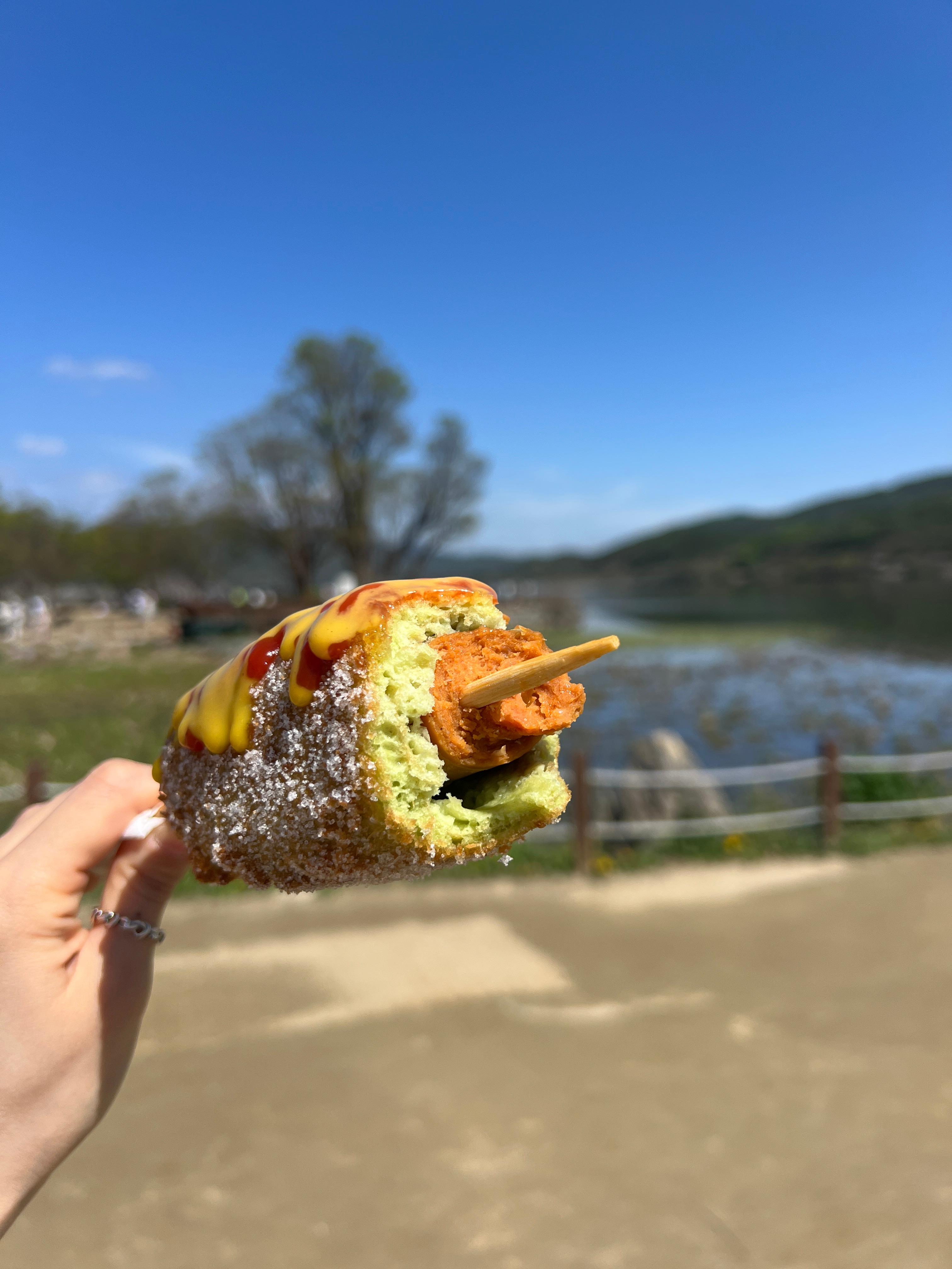 팔당댐 자전거 여행&amp;#44; 두물머리 핫도그