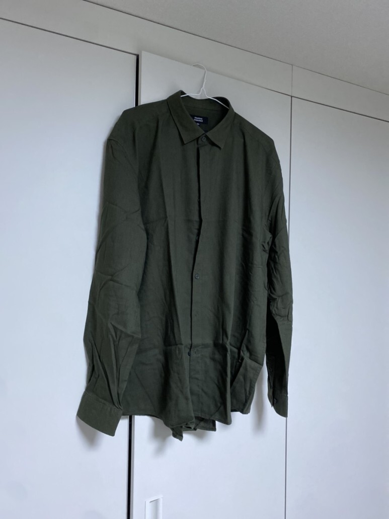 무신사스탠다드 릴렉스드 텐셀 린넨 셔츠 [더스티 카키]