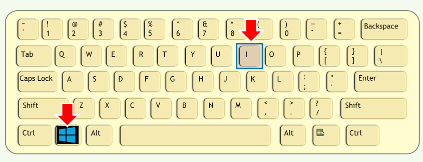 단축키로 설정 창을 실행합니다.