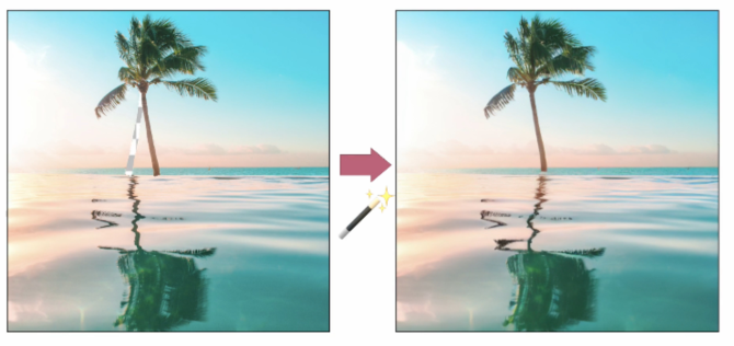 Adobe의 'Magic Fixup' 도입(이미지출처-venturebeat)