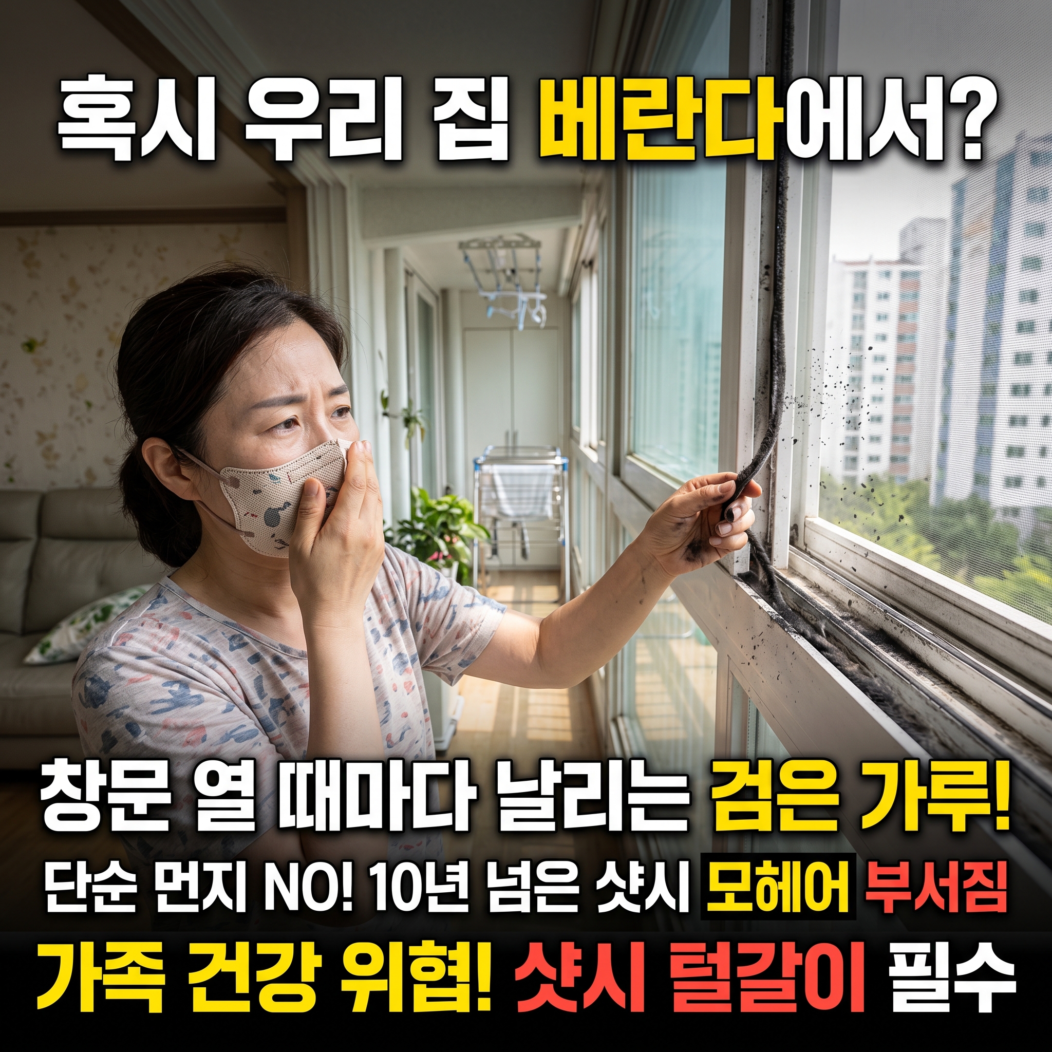 우리 집 창문 털가루, 방치하면 안 되는 이유