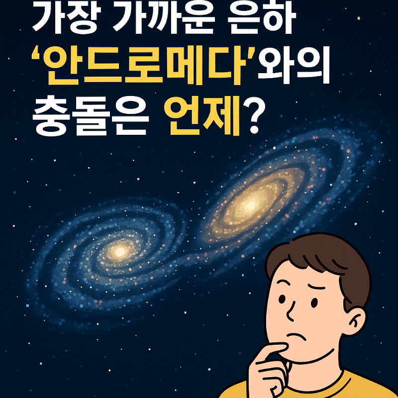 가장 가까운 은하 '안드로메다'와의 충돌은 언제? 인포그래픽