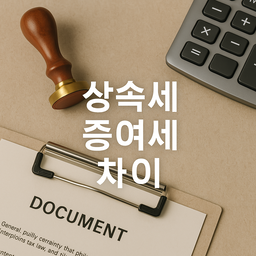 상속세 증여세 차이