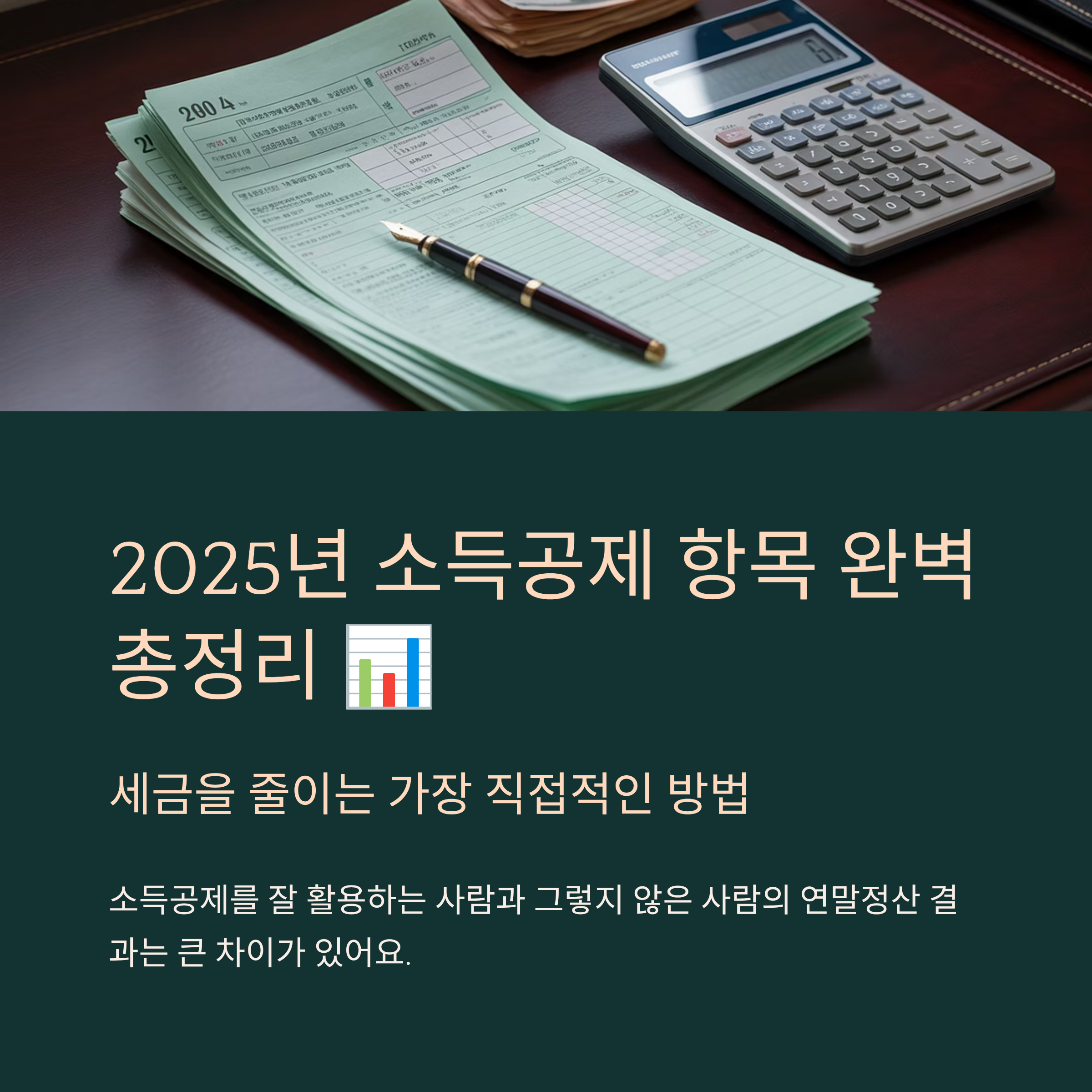 2025년 소득공제 항목 완벽 총정리