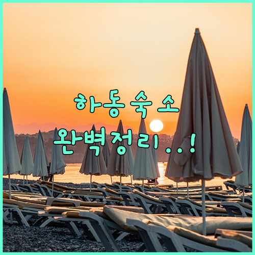 직접 가본 사람들이 추천하는 하동 호..
