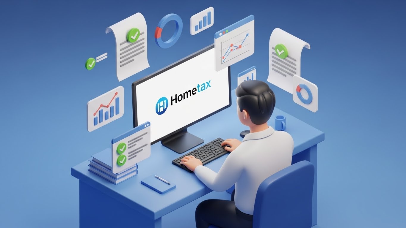 기부금영수증발급방법, 국세청홈택스