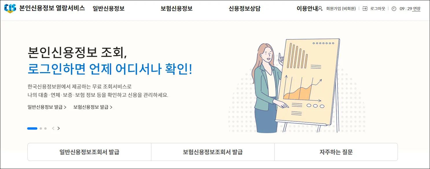 본인신용정보-내-보험-진단