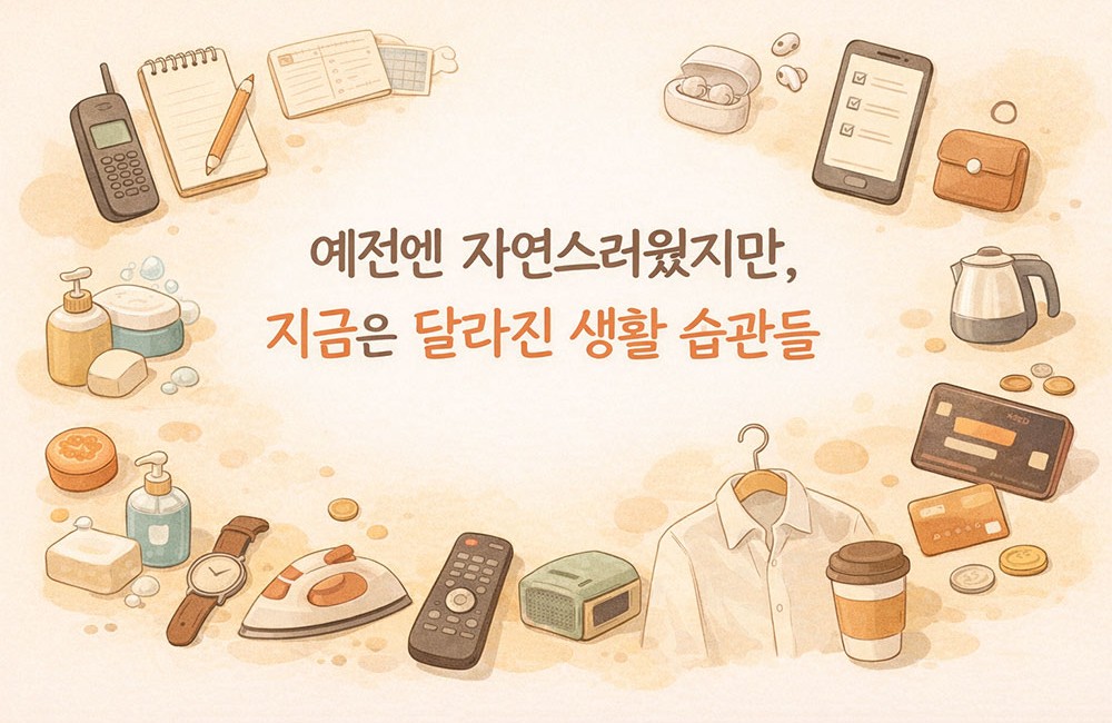 전엔 자연스러웠지만, 지금은 달라진 생활 습관들