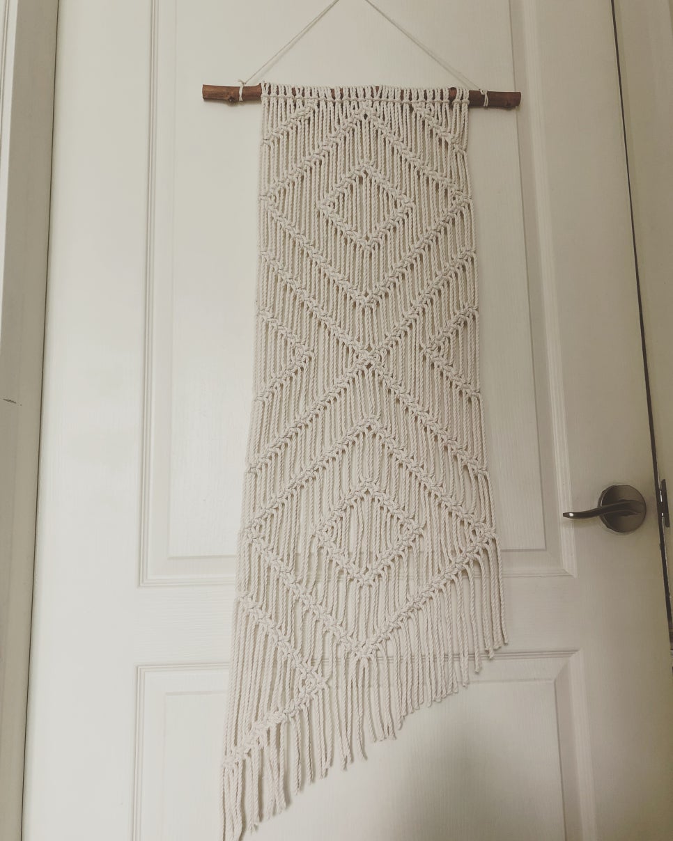 완성품 마크라메