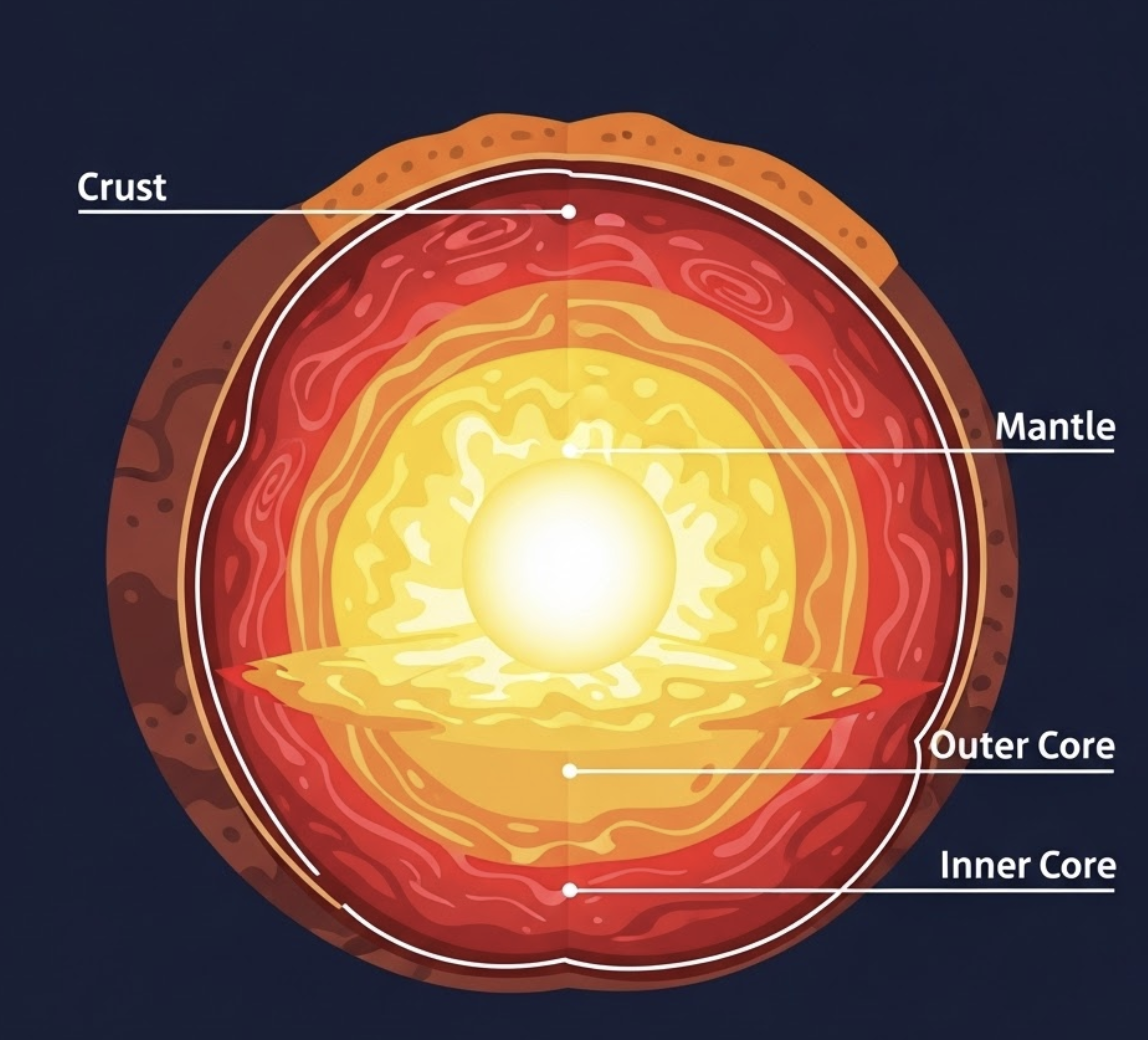 지구의 내부 구조와 구성 물질: 우리가 발을 딛고 선 세상의 숨겨진 비밀