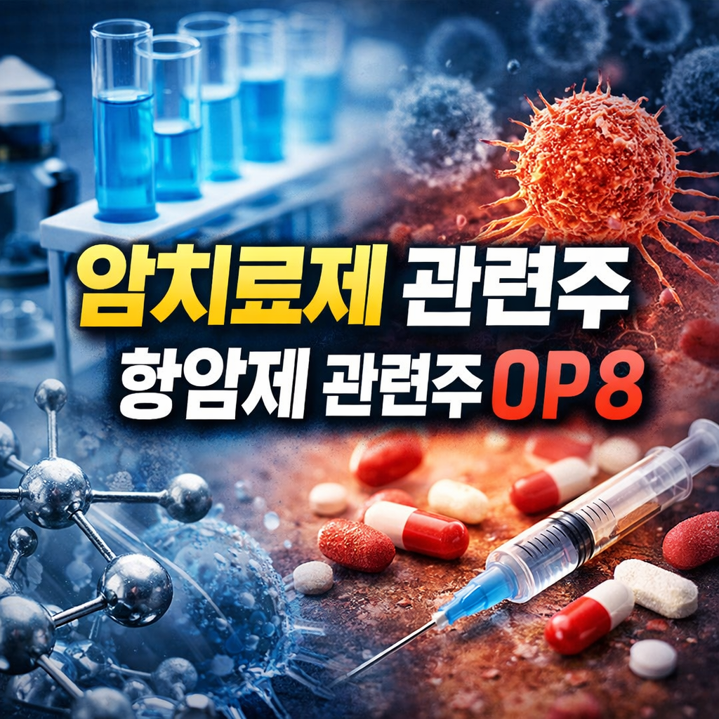 암치료제 관련주, 항암제 관련주 TOP8