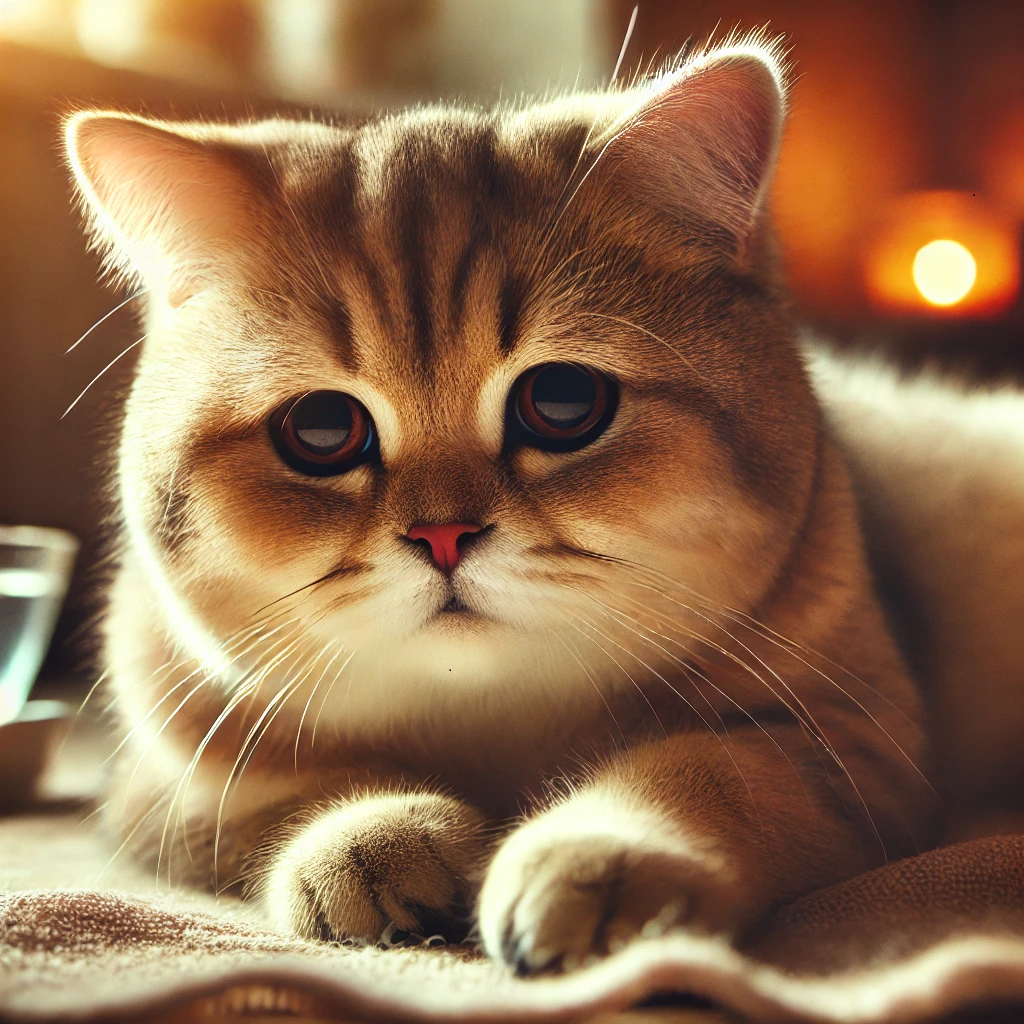 아픈 고양이 그림