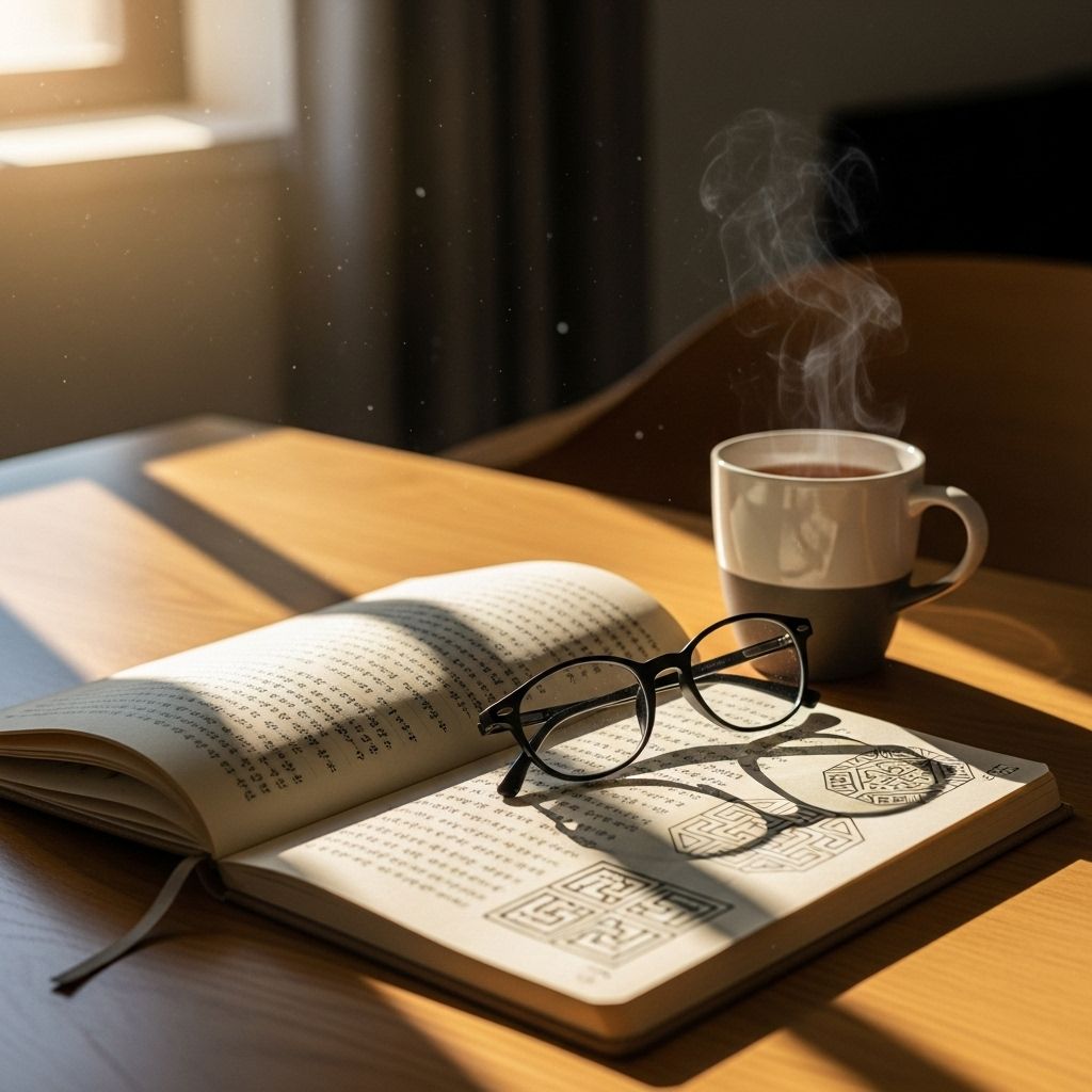 심야약국20&amp;#44; 책 위에 올려진 안경과 커피