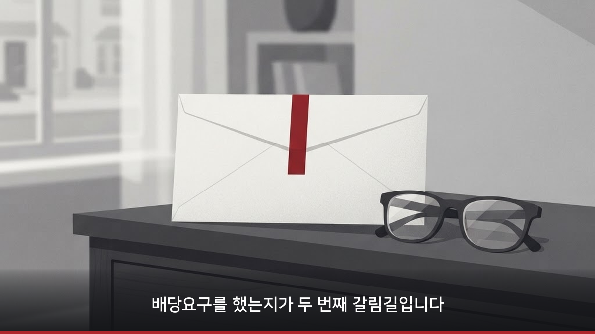 임차인의 배당요구 여부를 확인하는 장면