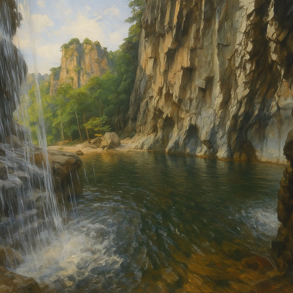 포항 관음폭포 사진