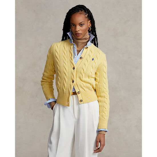 폴로 랄프 로렌 여성 케이블 니트 울 캐시미어 카디건 WMPOSWENDW20040700