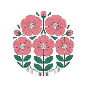 나라꽃 무궁화 대축제 (무궁화) 라인아트 이미지