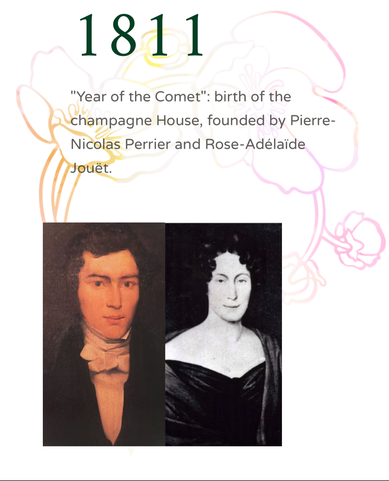 페리에 주에의 창업자 부부 사진