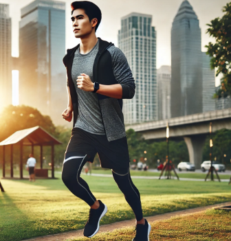 퇴근 후 운동하는 직장인 이미지