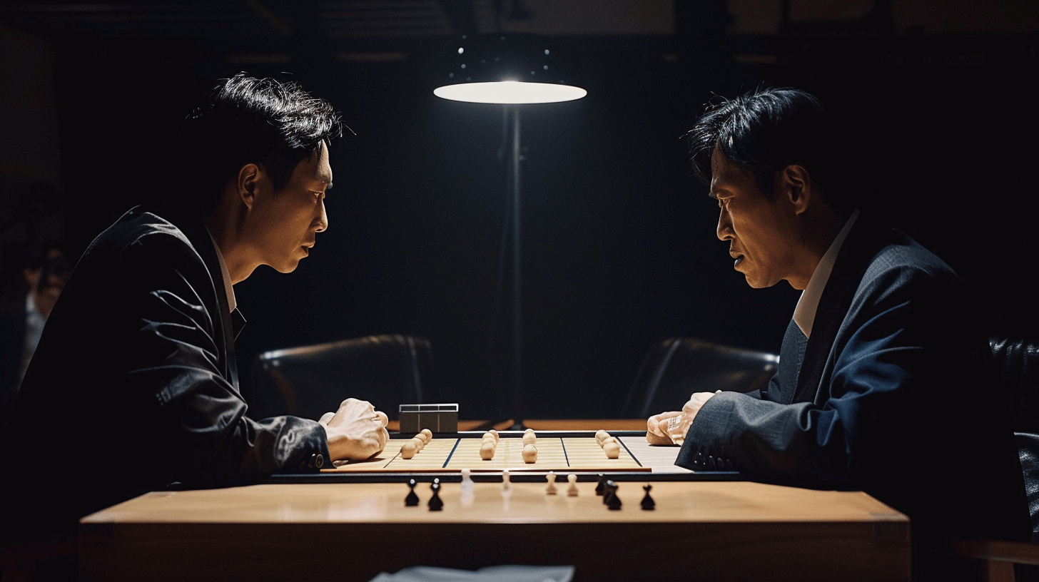 바둑-대결중인-두-남자