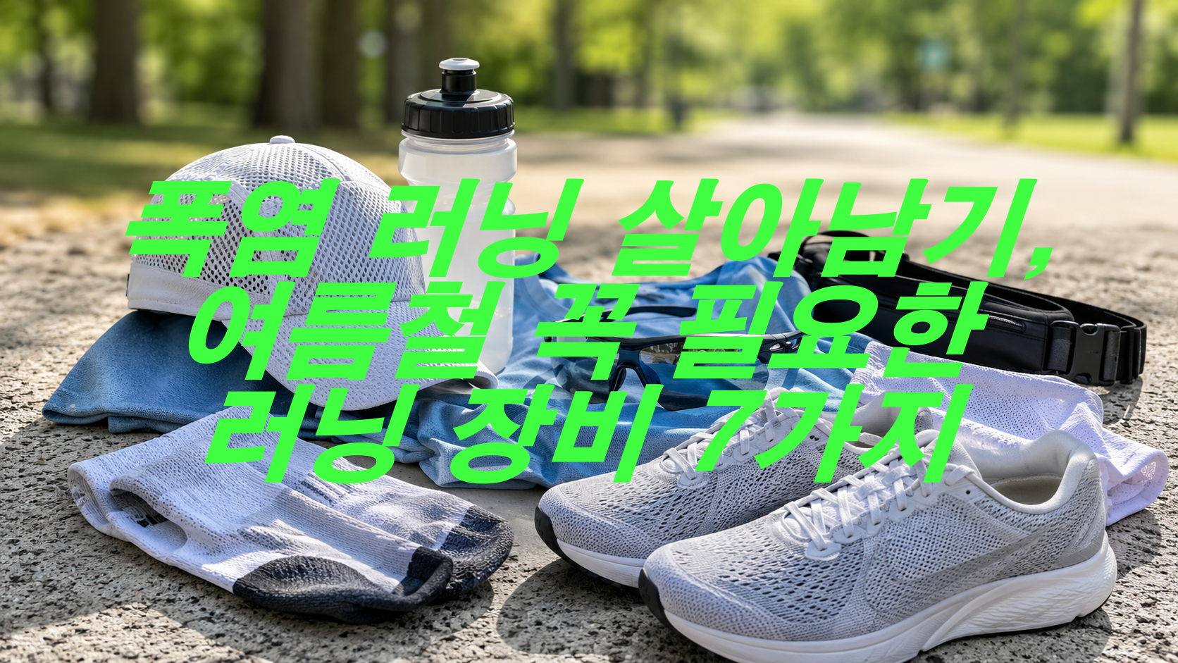 폭염 러닝 살아남기, 여름철 꼭 필요한 러닝 장비 7가지