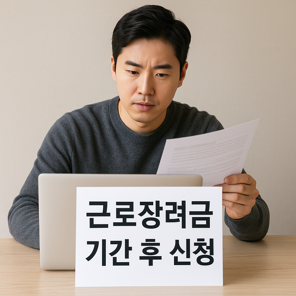 근로 장려금 관련 사진첨부