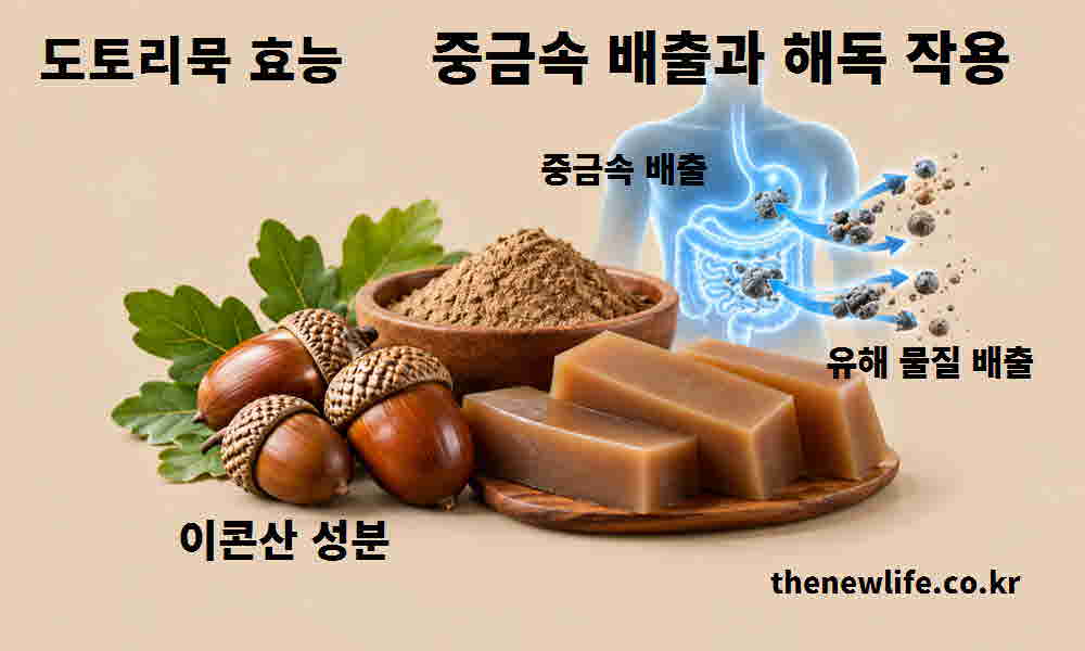 도토리묵 효능 중금속 배출 해독 작용