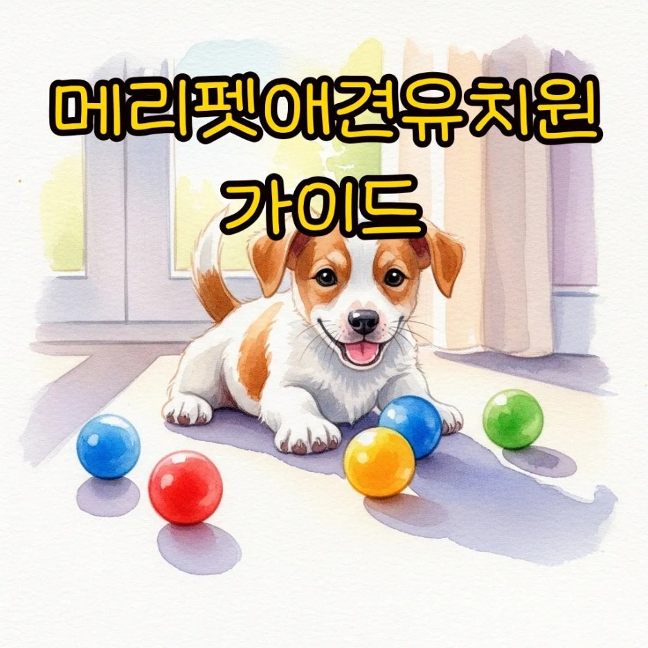 햇살이 비치는 방에서 공놀이를 하는 귀여운 강아지