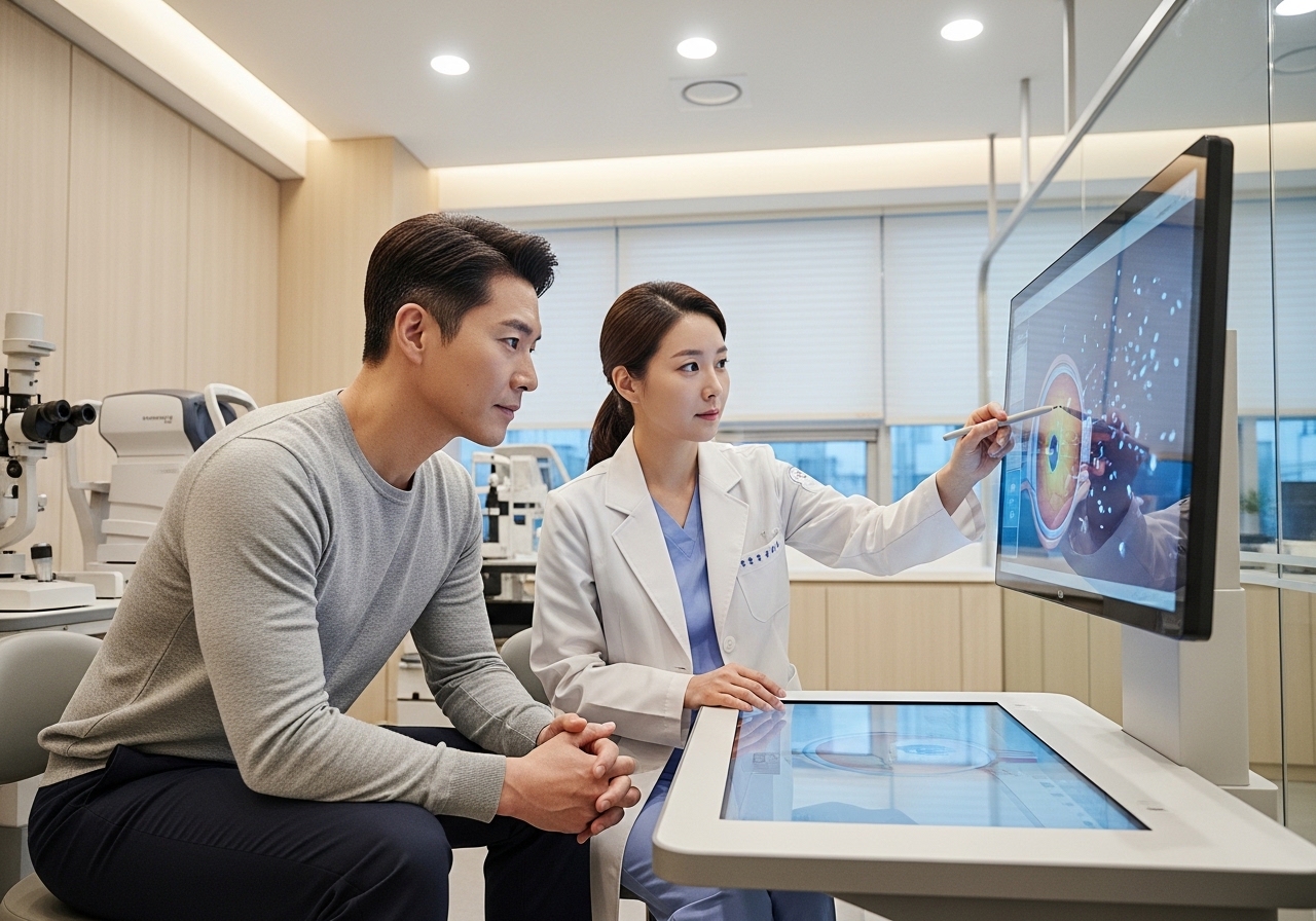 [비문증 초기증상과 치료법 : 눈앞에 떠다니는 점과 실지렁이 해결 및 안과 검사 비용]