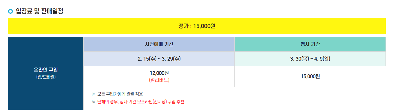 입장료가격