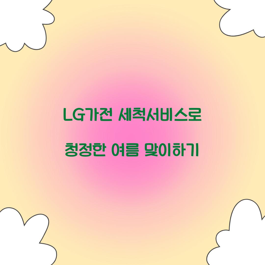 lg가전 세척서비스