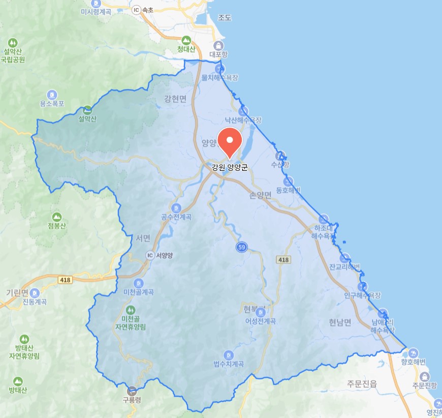 양양위치-지도