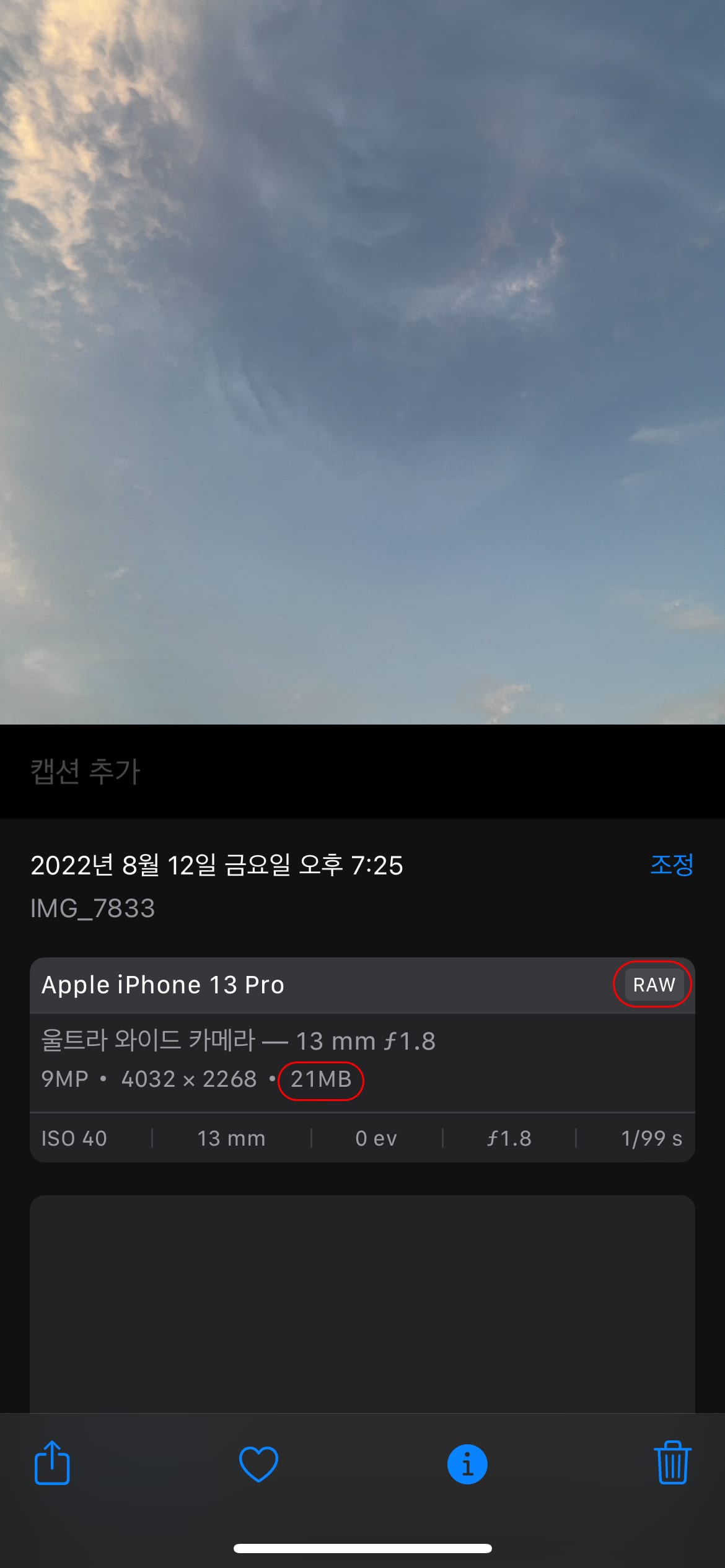 아이폰 raw 사진 에어드랍